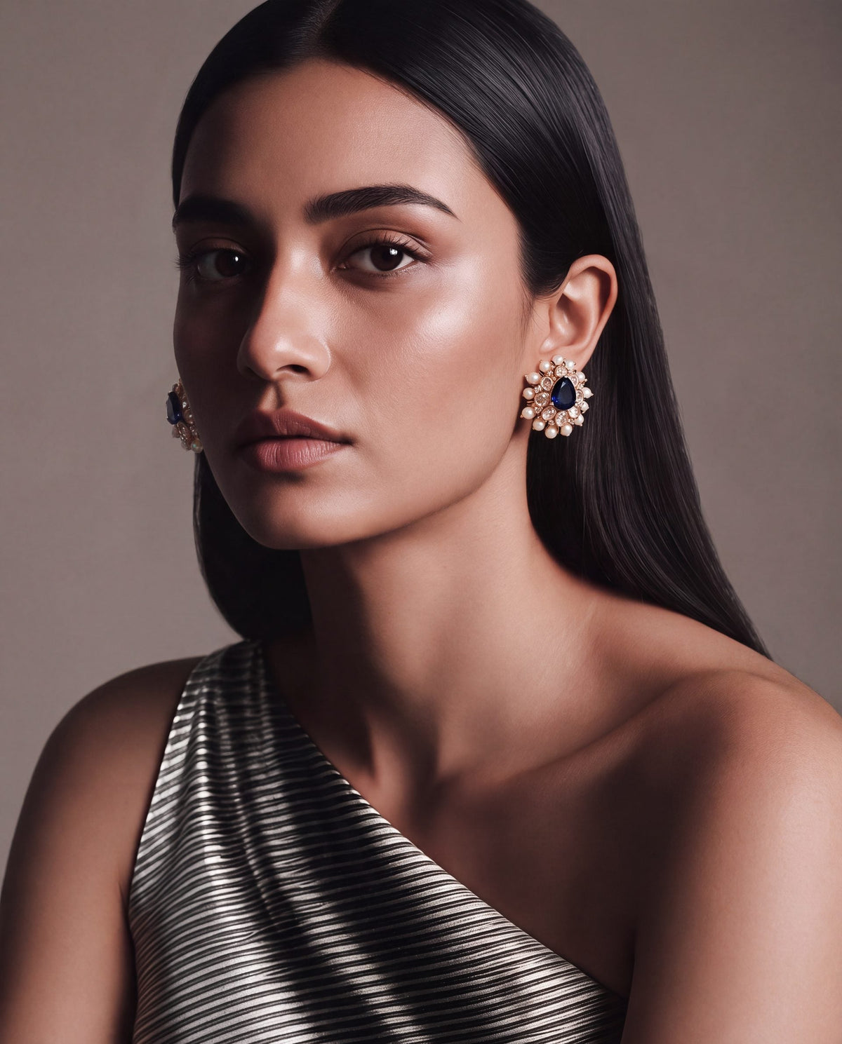 Eshvika Polki And Diamond Tops