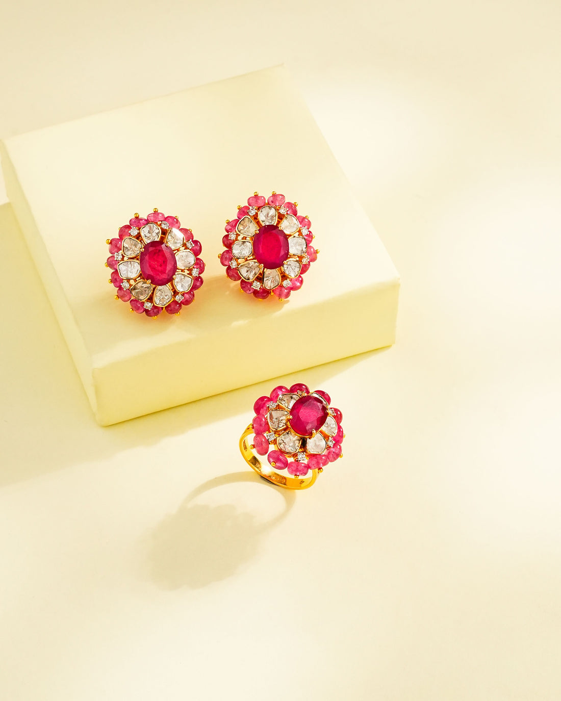 Kashish Polki And Diamond Ring