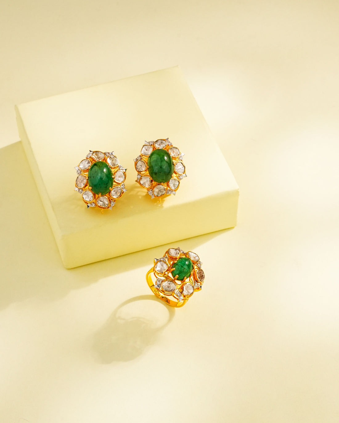 Nina Polki And Diamond Ring