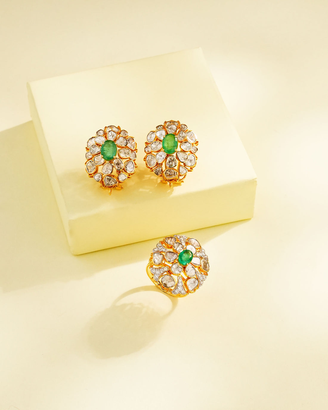 Khyati Polki And Diamond Ring