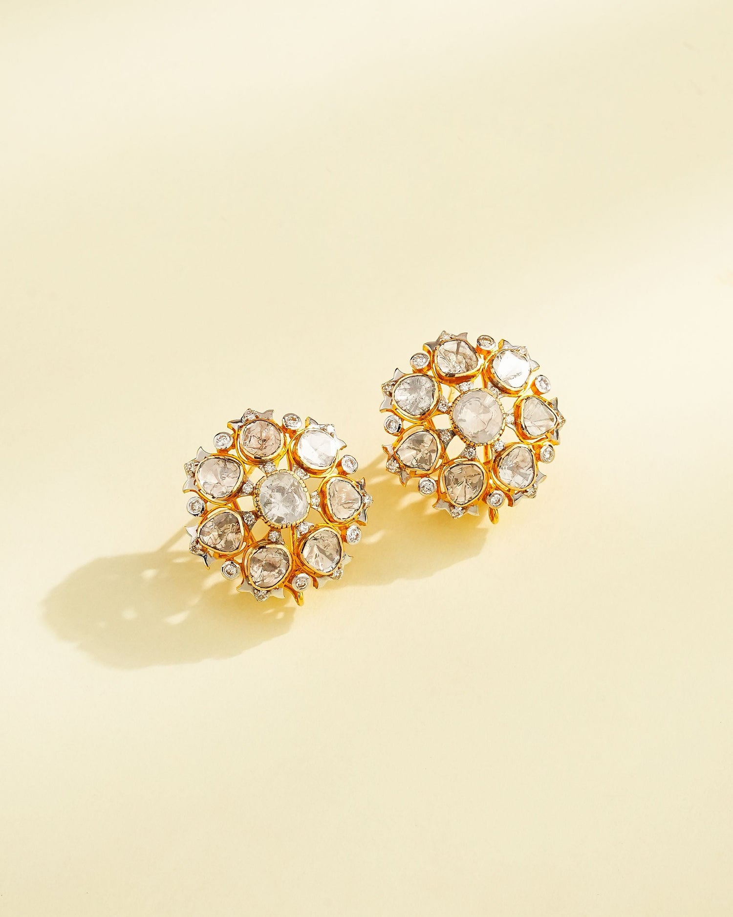 Lavanya Polki And Diamond Tops