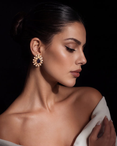 Eshvika Polki And Diamond Tops