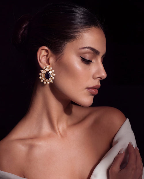 Eshvika Polki And Diamond Tops