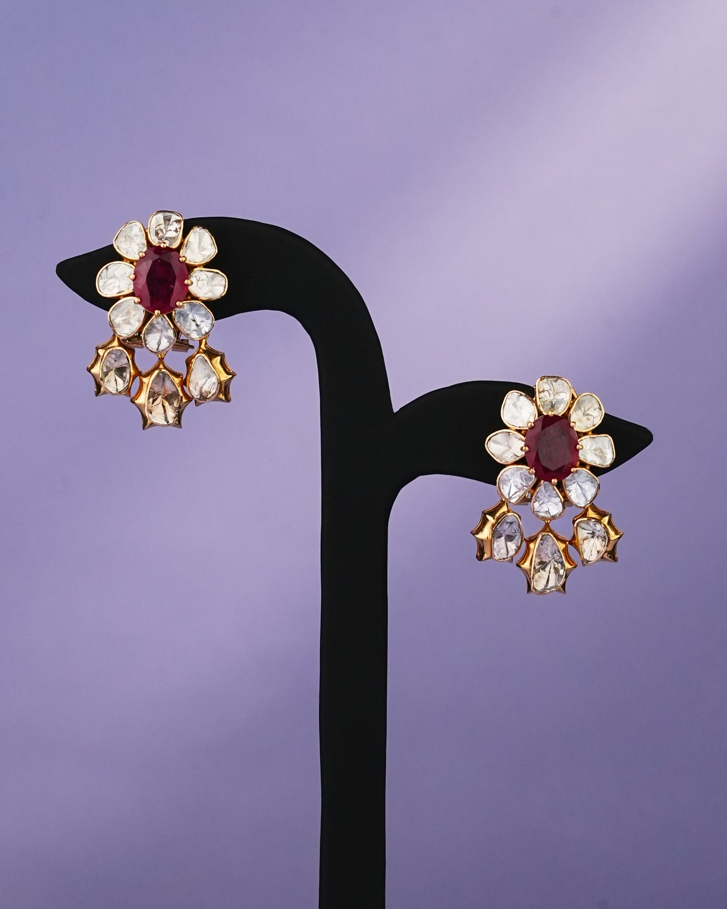 Deepa Polki Long Earrings