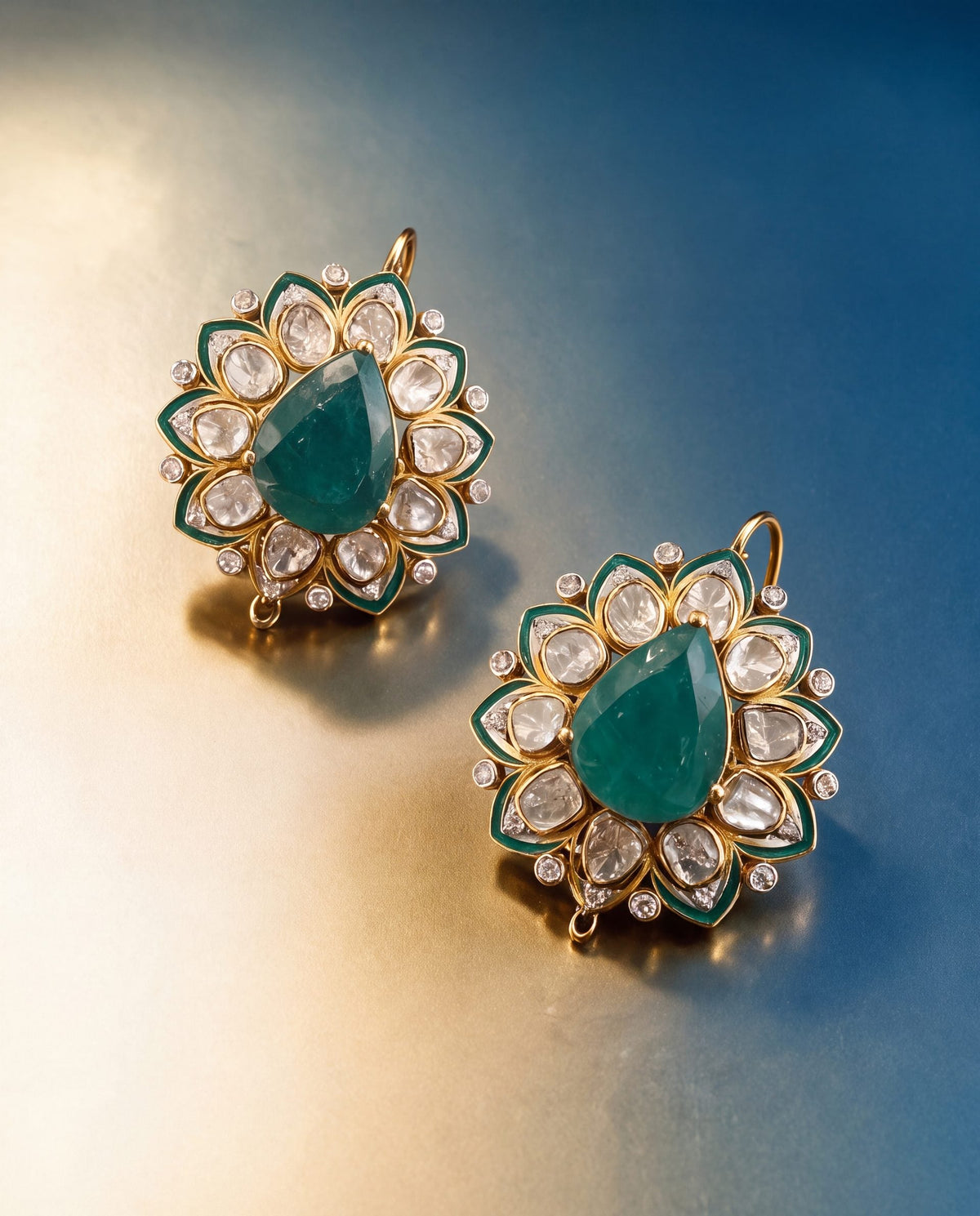Minati Polki And Diamond Tops