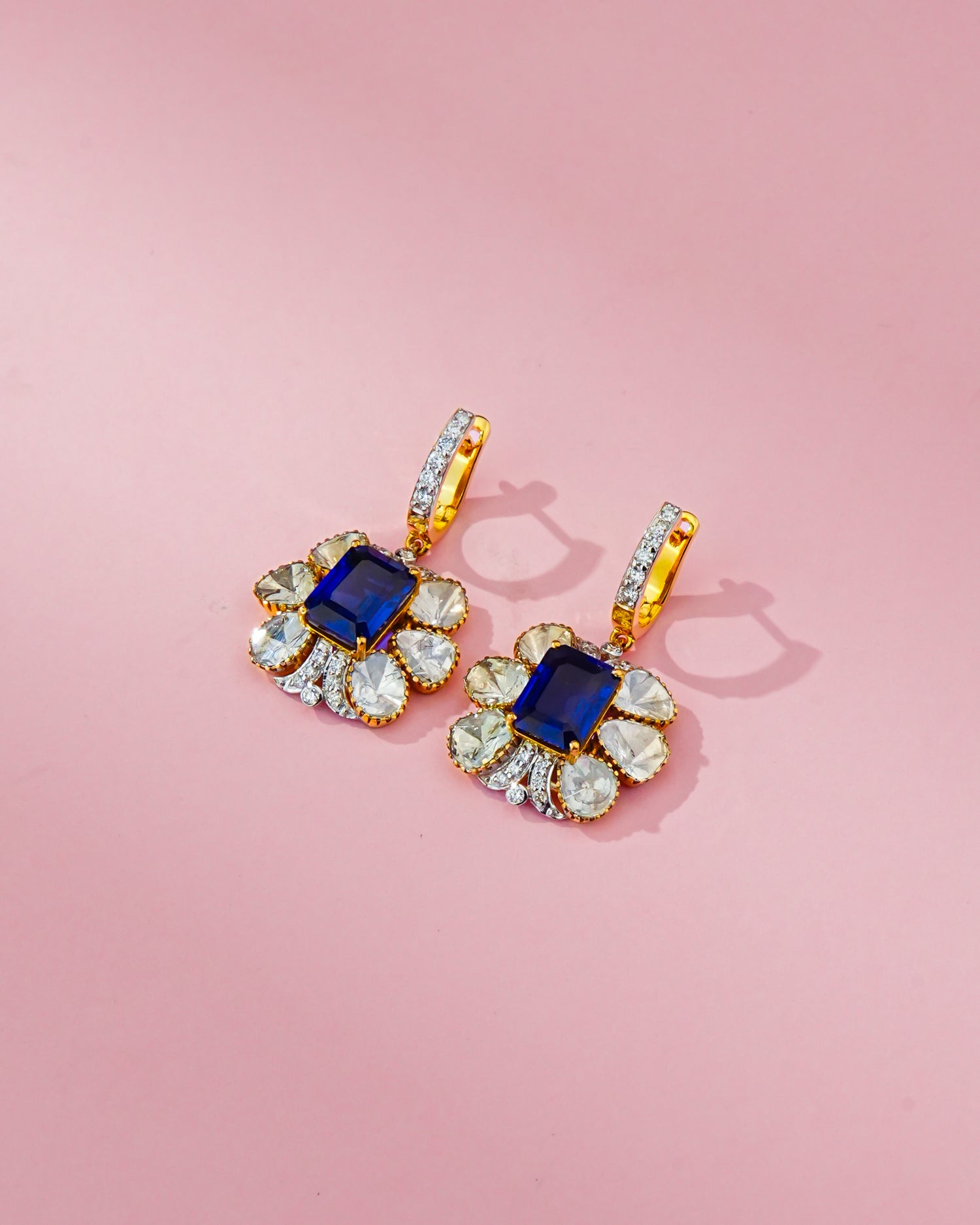 Mukta Polki And Diamond Tops