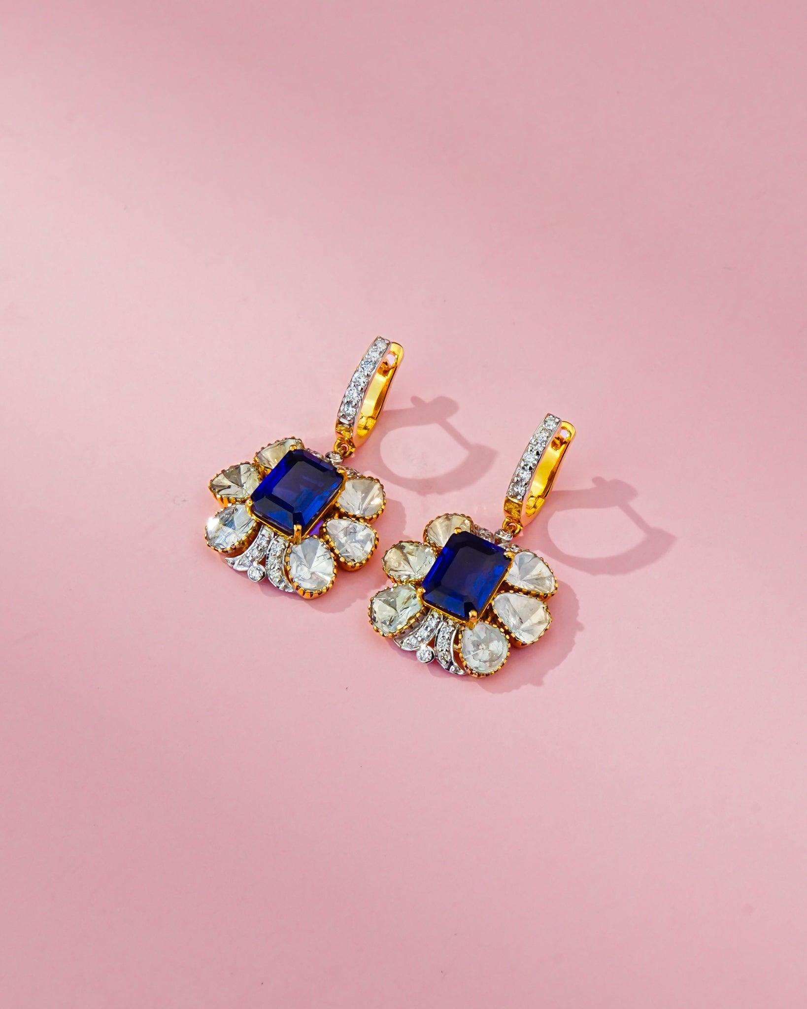 Mukta Polki And Diamond Tops