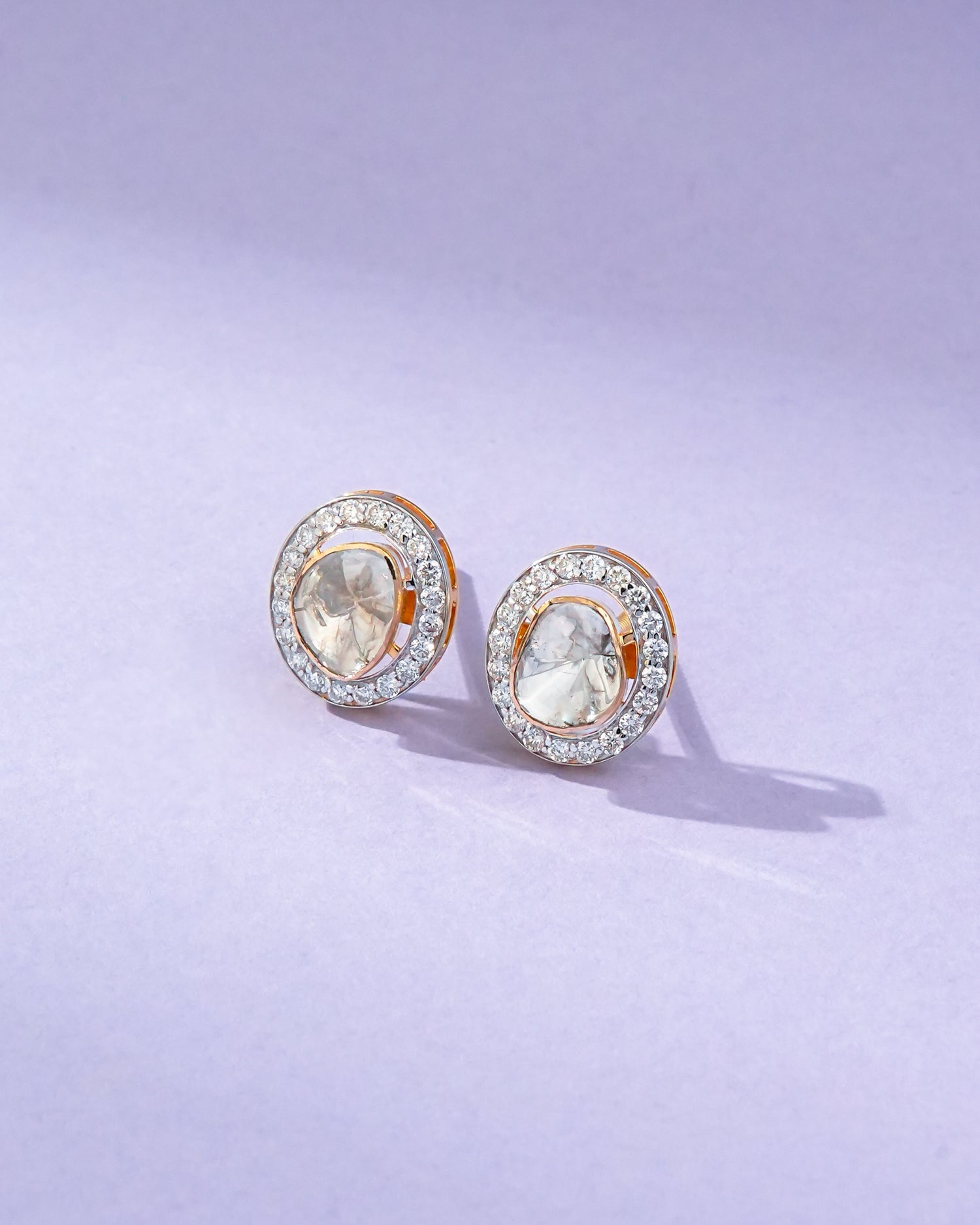 Nirvi Polki And Diamond Hoops