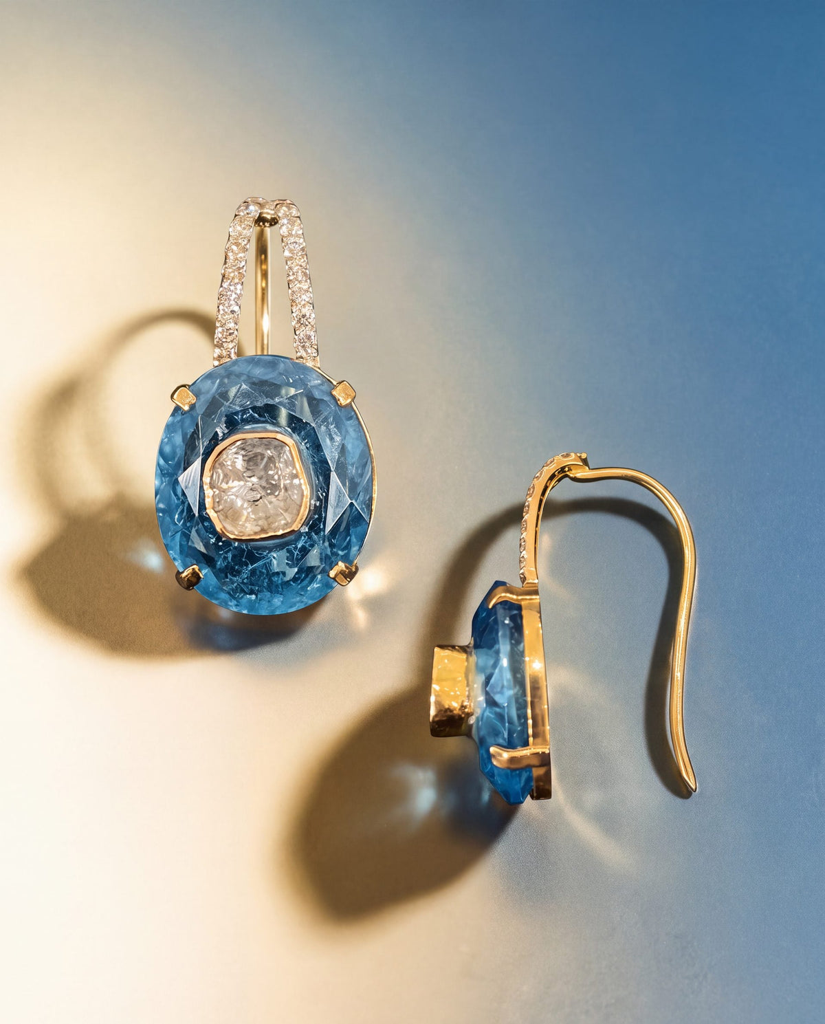 Daya Polki And Diamond Hoops