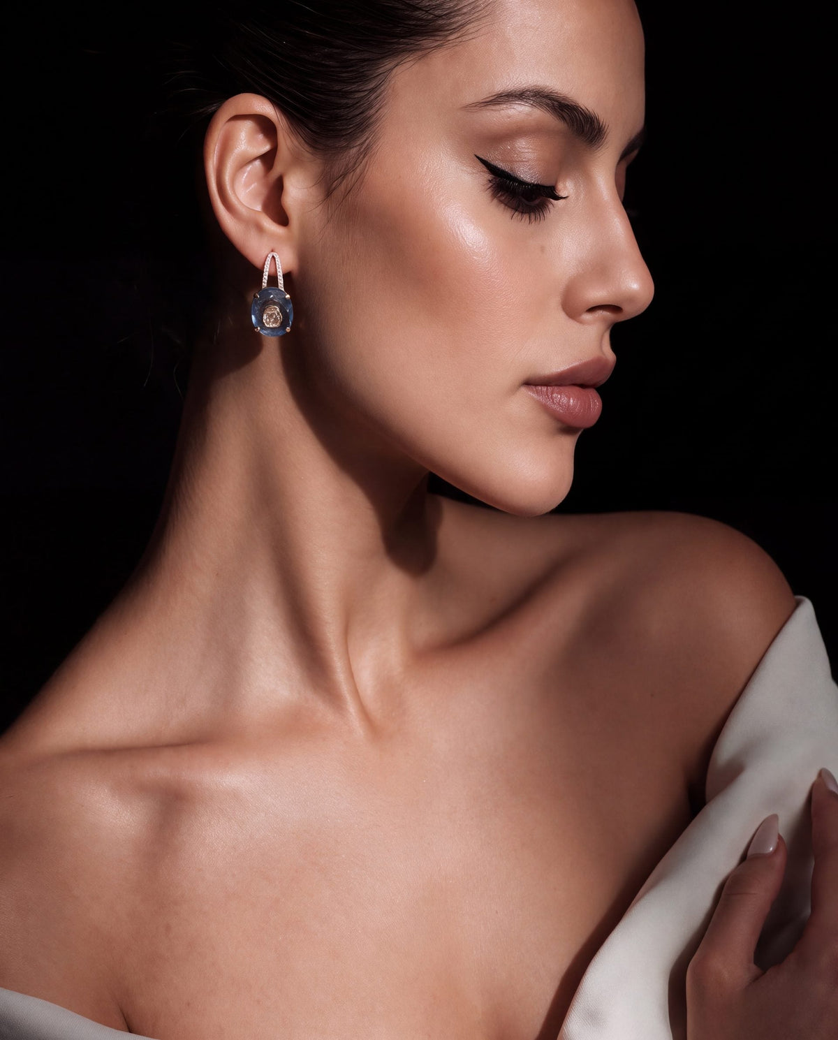 Daya Polki And Diamond Hoops