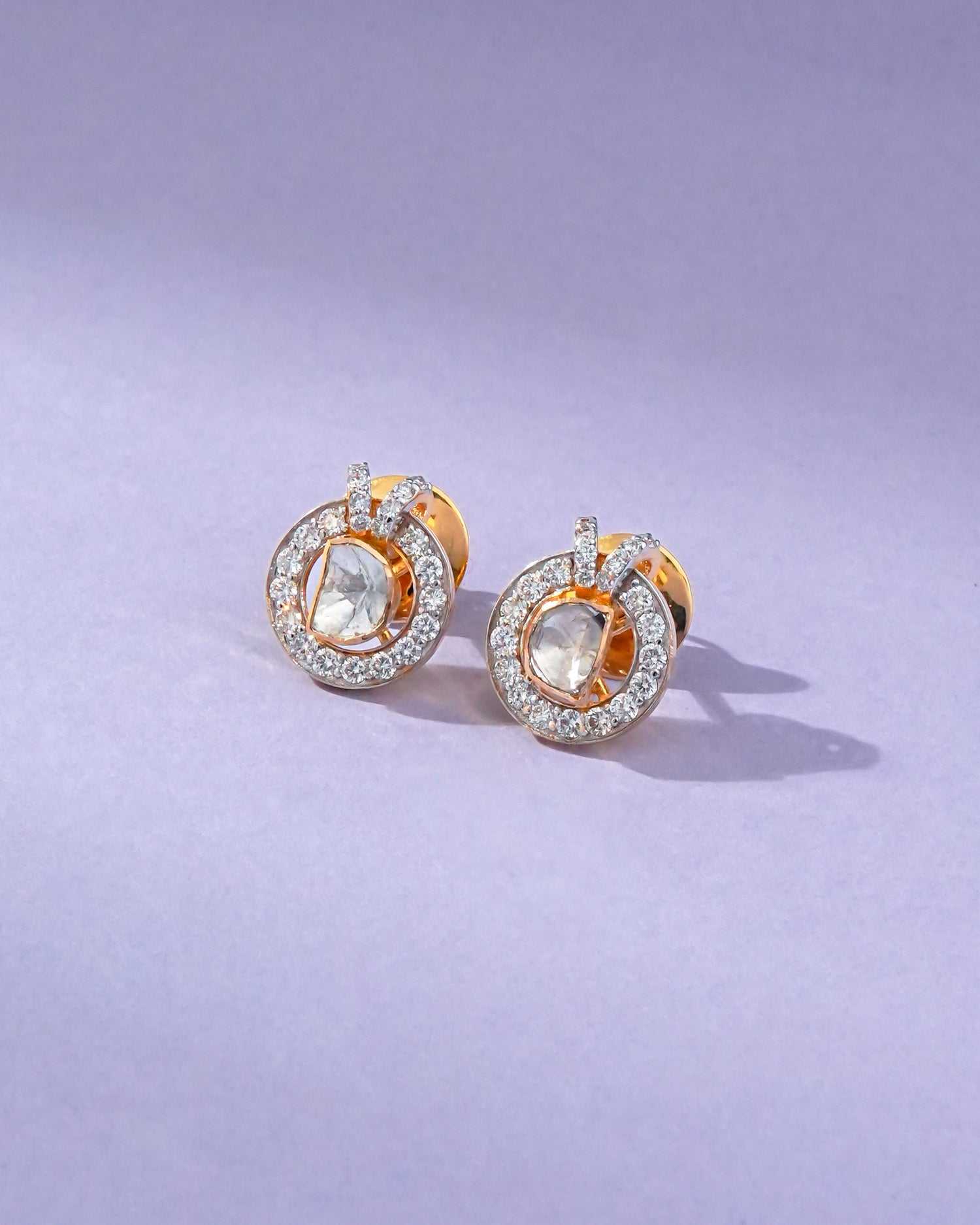 Kaira Polki And Diamond Hoops
