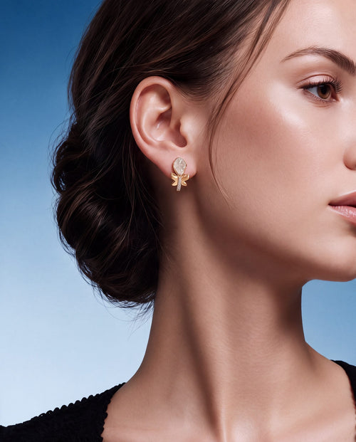 Zoe Polki And Diamond Hoops