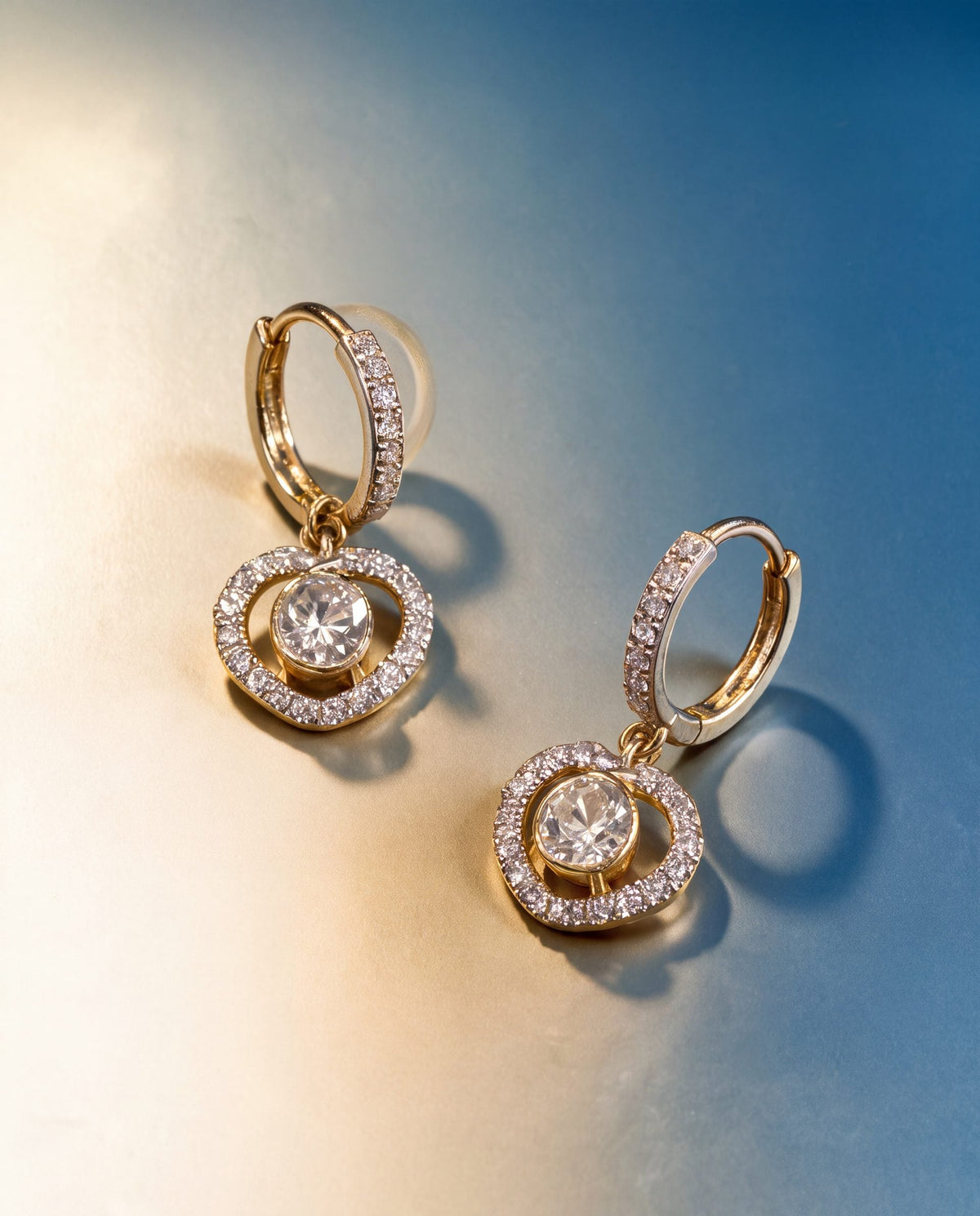 Natasha Polki And Diamond Hoops