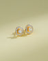 Rutika Polki And Diamond Hoops