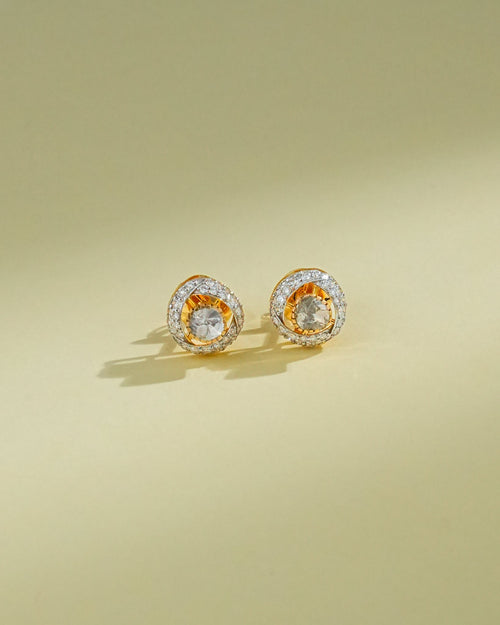 Ella Polki And Diamond Hoops