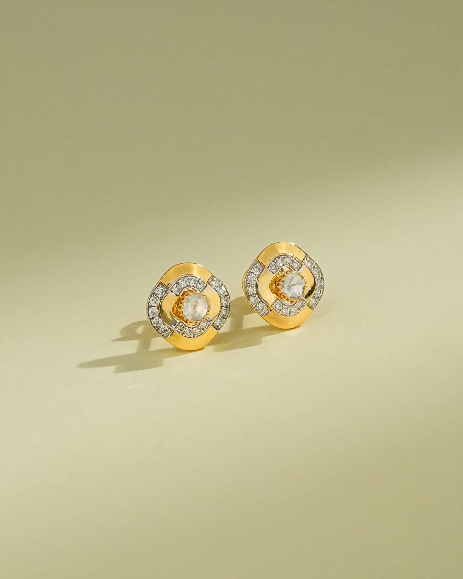 Zoey Polki And Diamond Hoops