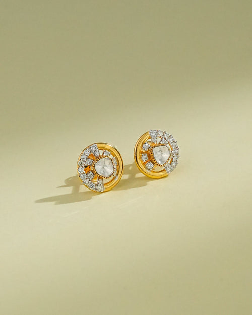 Sofia Polki And Diamond Hoops