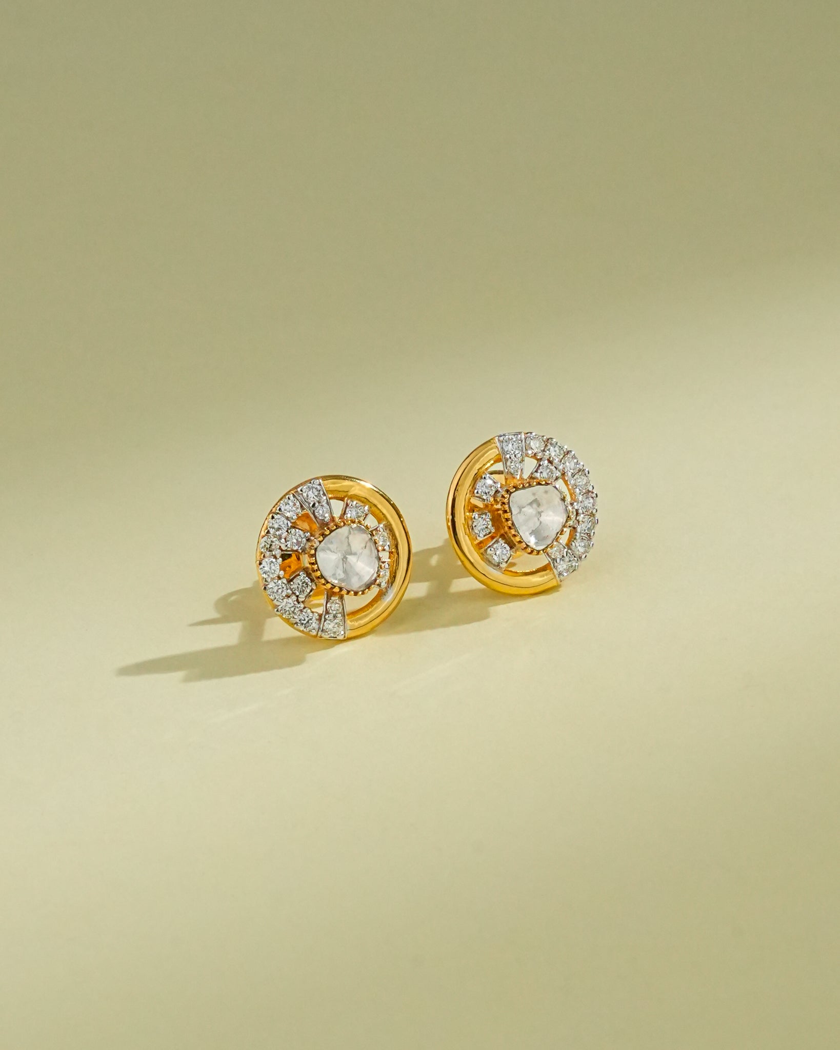 Sofia Polki And Diamond Hoops