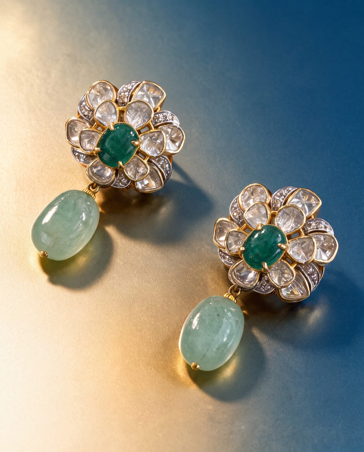 Naina Polki And Diamond Tops