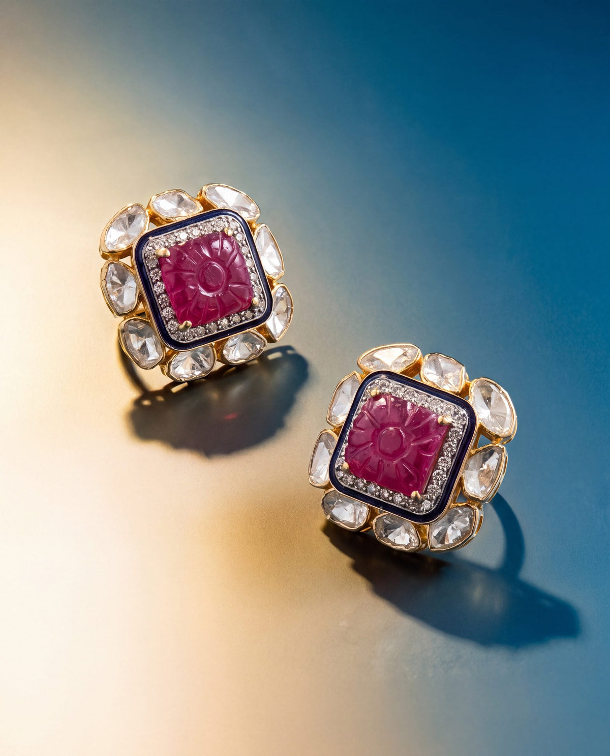 Aaradhiya Polki And Diamond Tops