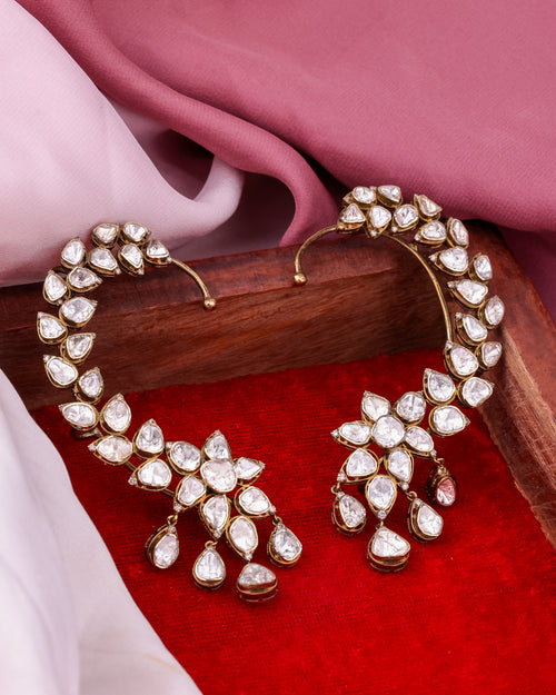 Aethira Polki And Diamond Long Earrings