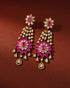 Unnati Polki And Diamond Long Earrings