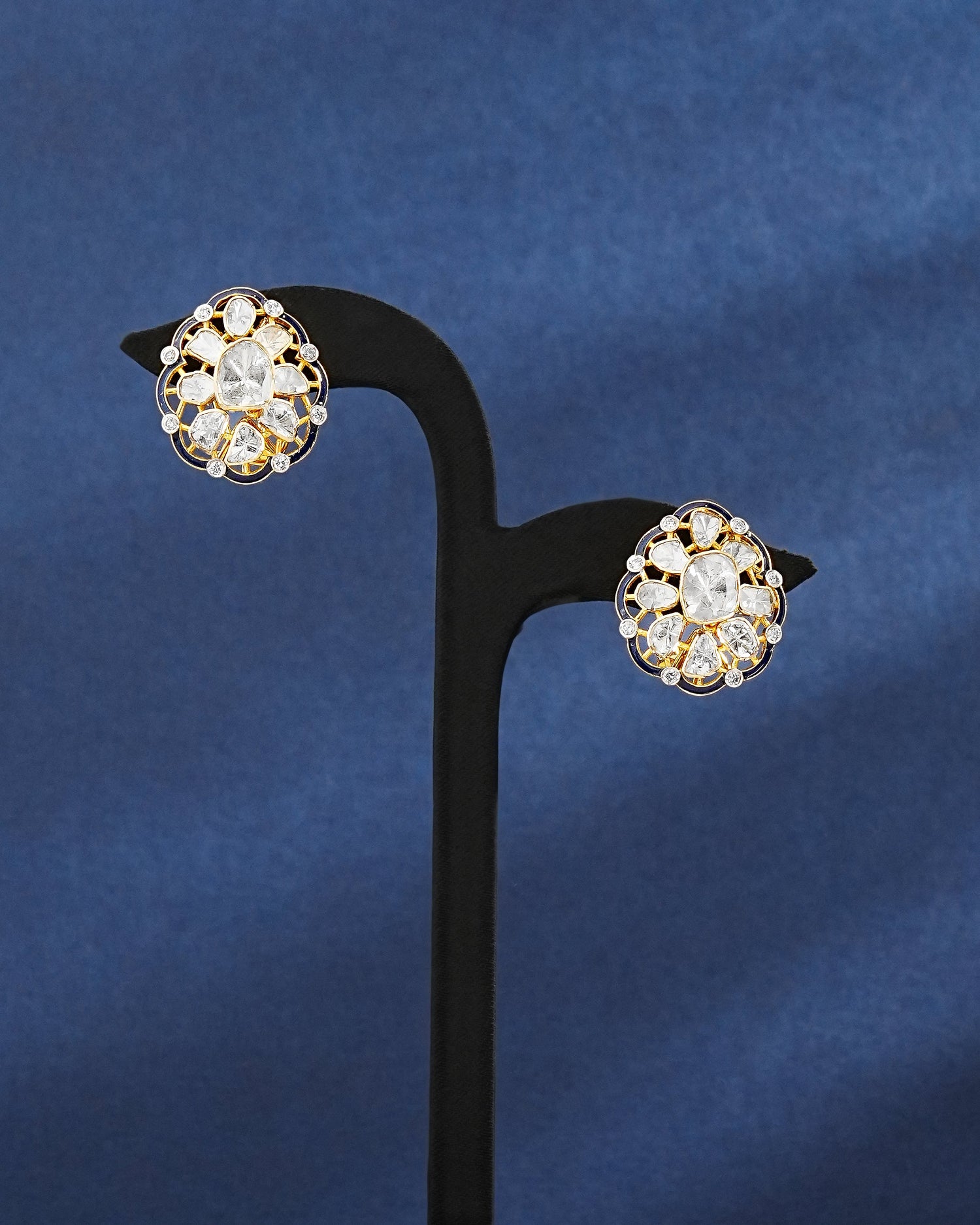 Deevitha Polki And Diamond Tops
