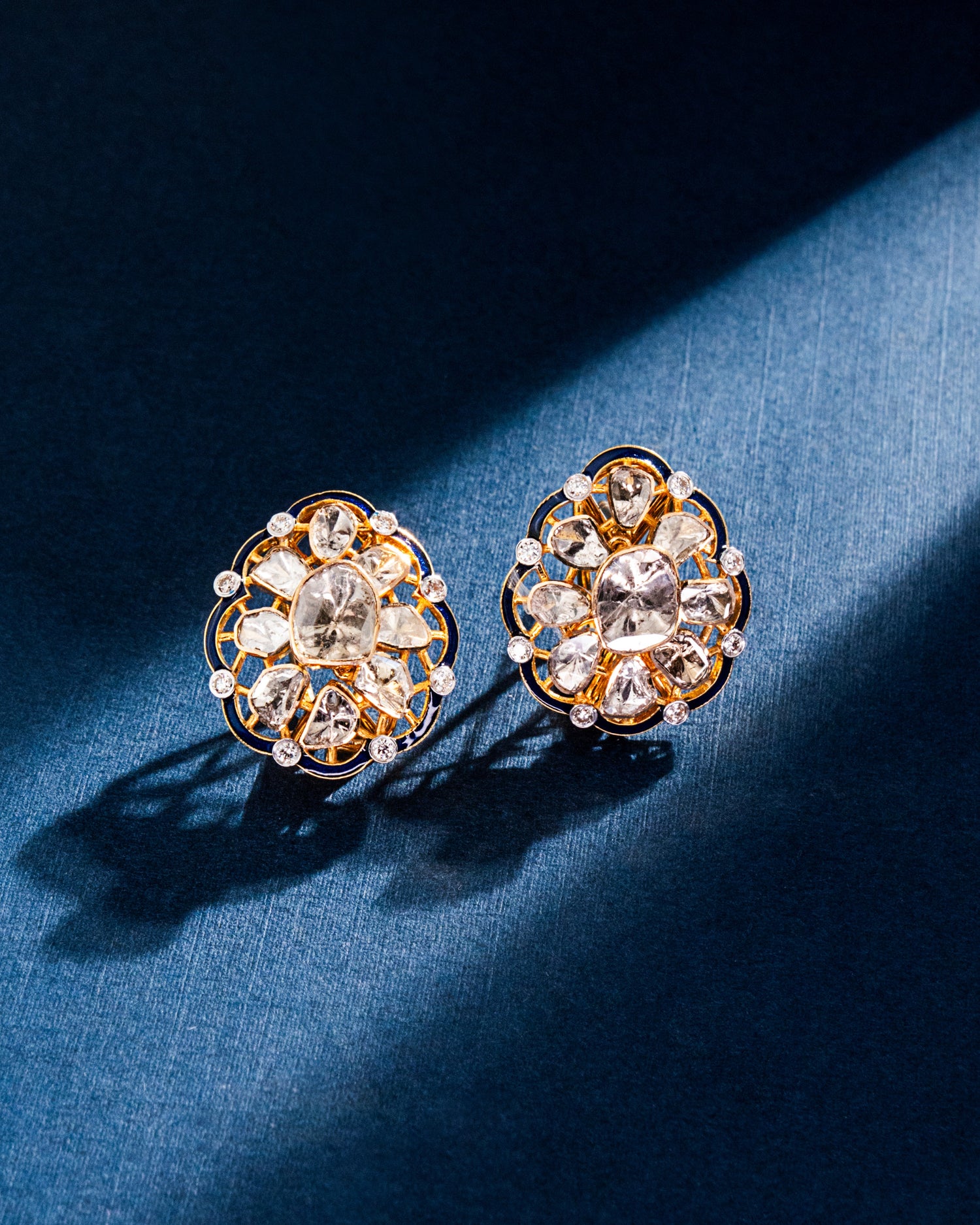 Deevitha Polki And Diamond Tops
