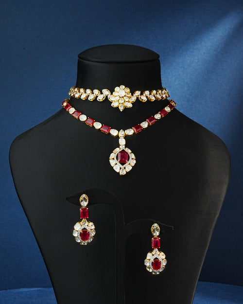 Rosane Polki And Diamond Necklace