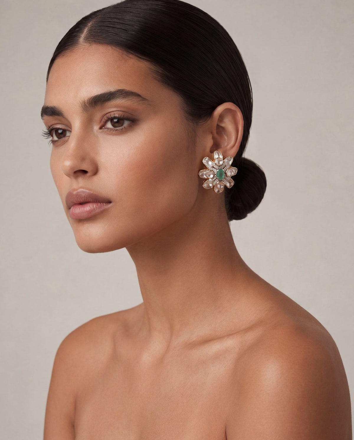 Kaavya Polki And Diamond Tops