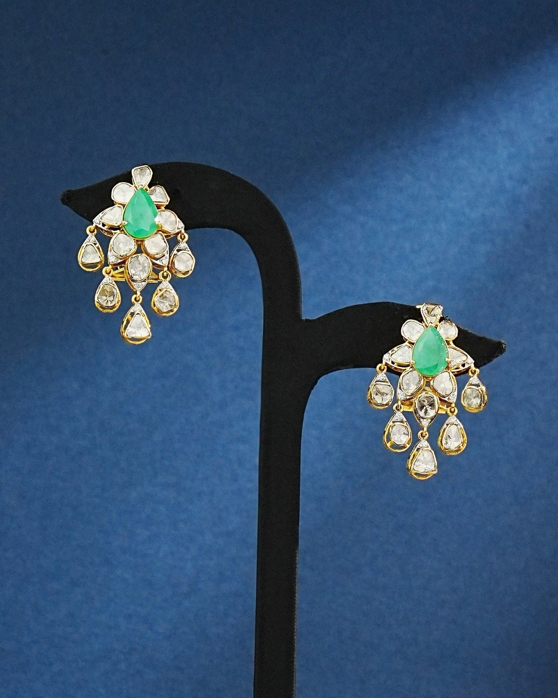 Nalise Polki And Diamond Long Earrings