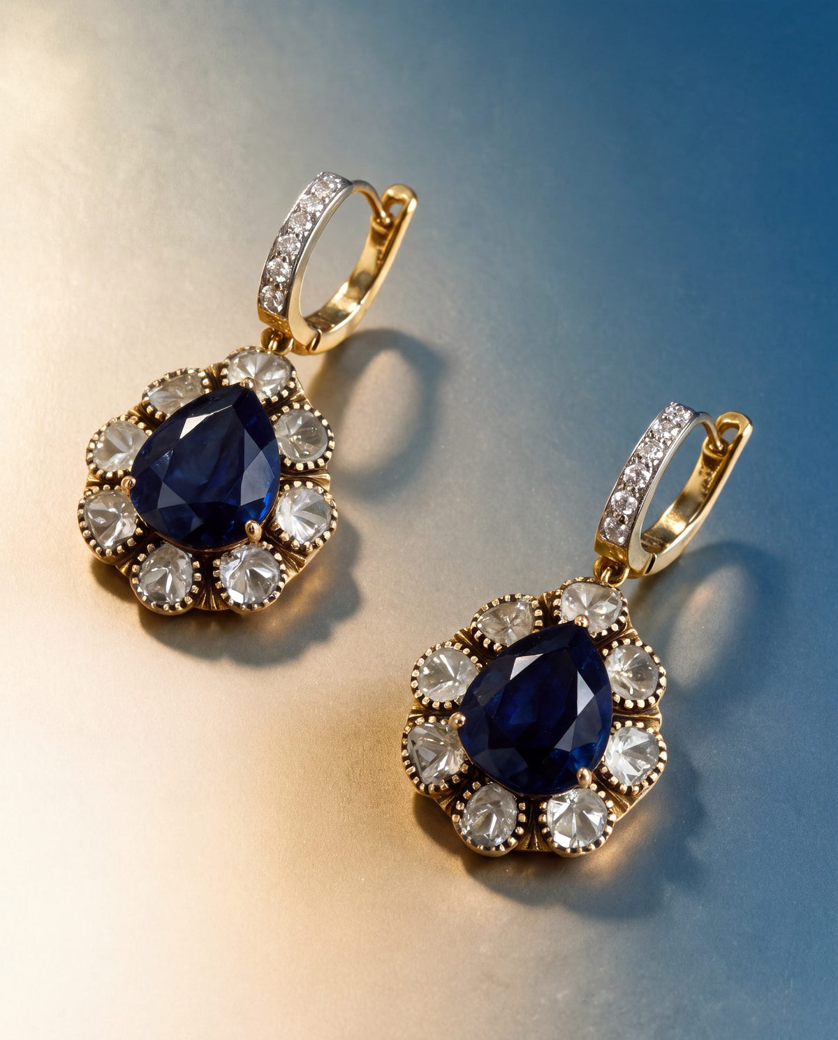Bhumi Polki And Diamond Hoops