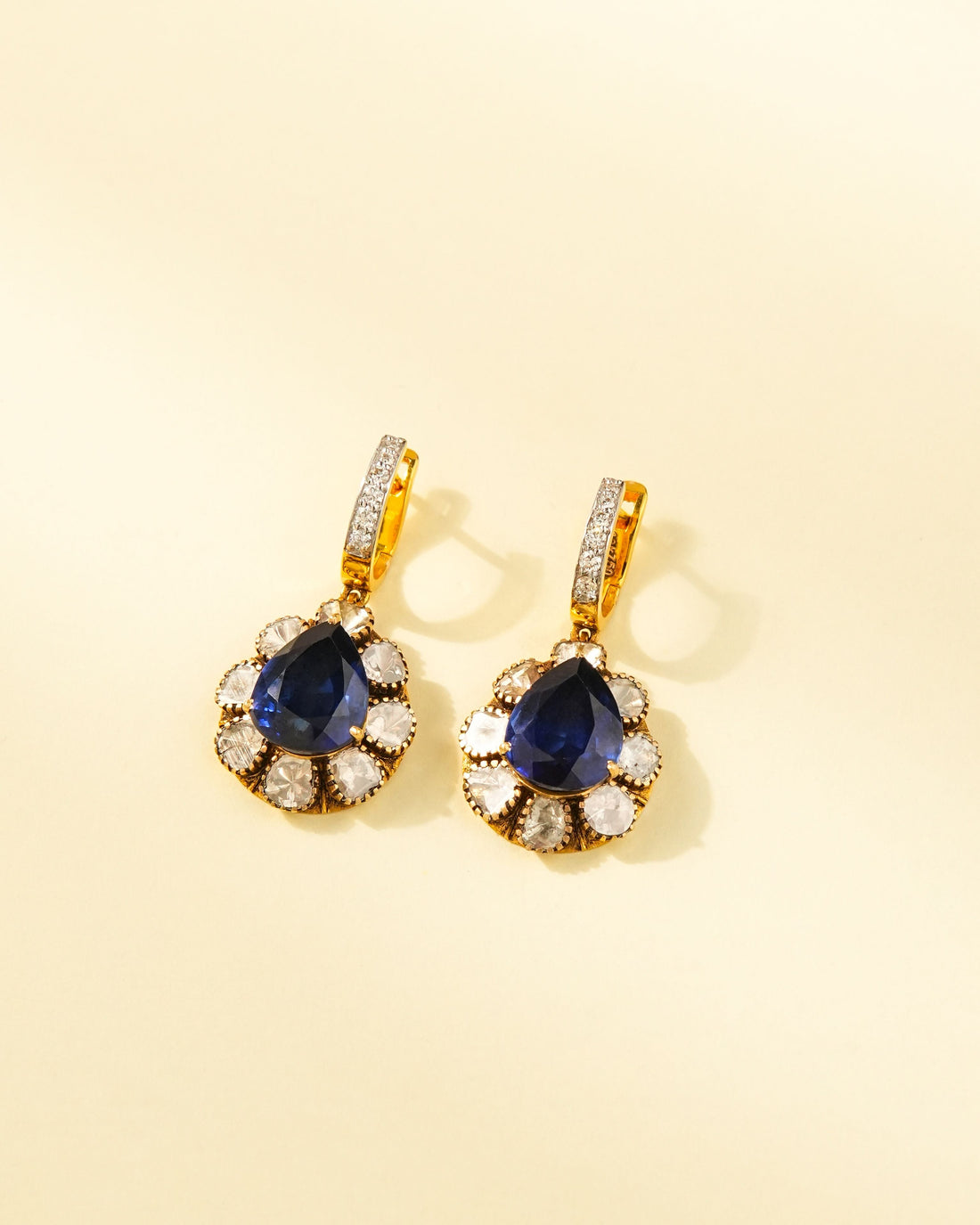 Bhumi Polki And Diamond Hoops