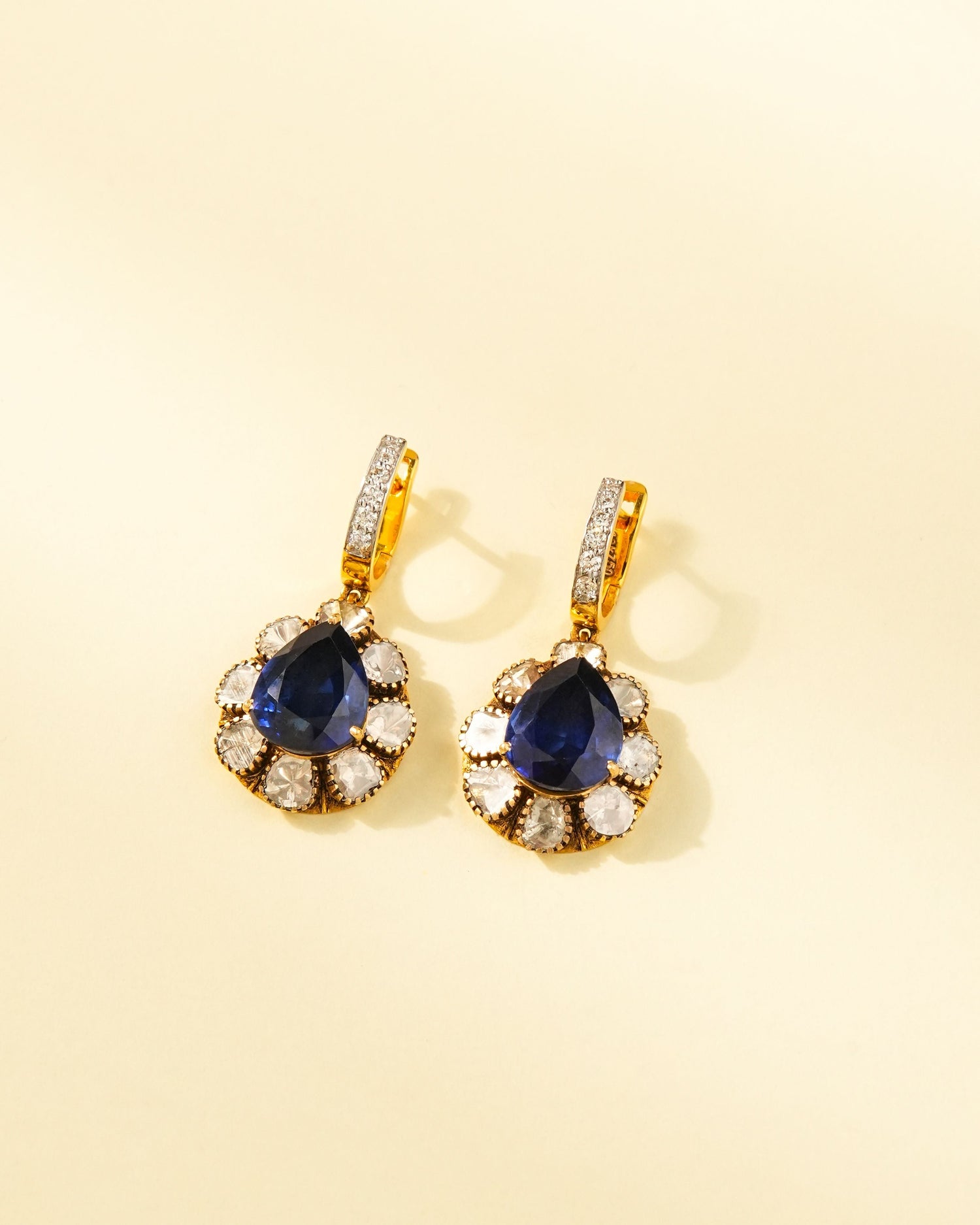 Bhumi Polki And Diamond Hoops