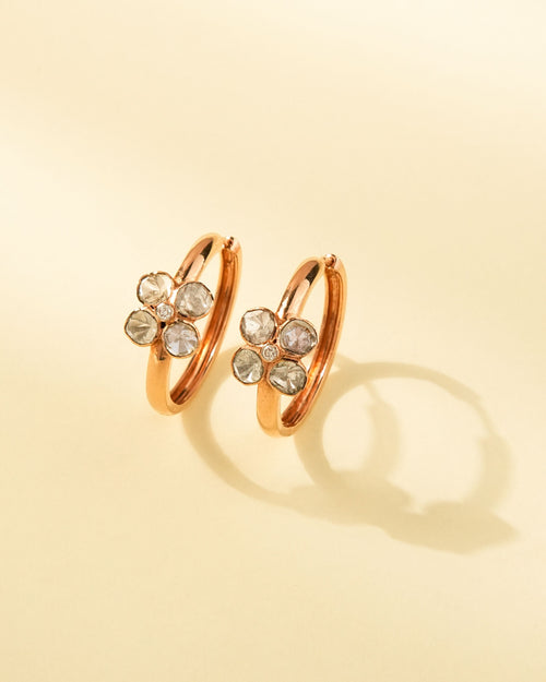 Pallavi Polki And Diamond Hoops