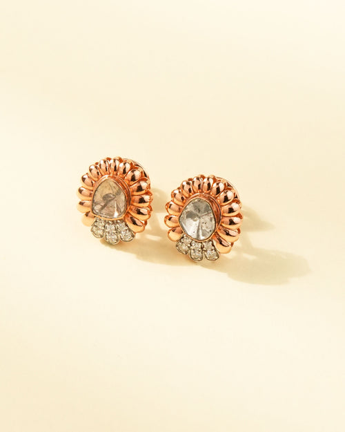 Kruti Polki And Diamond Tops