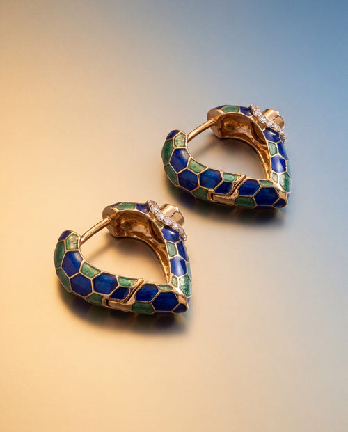 Kavita Polki And Diamond Hoops