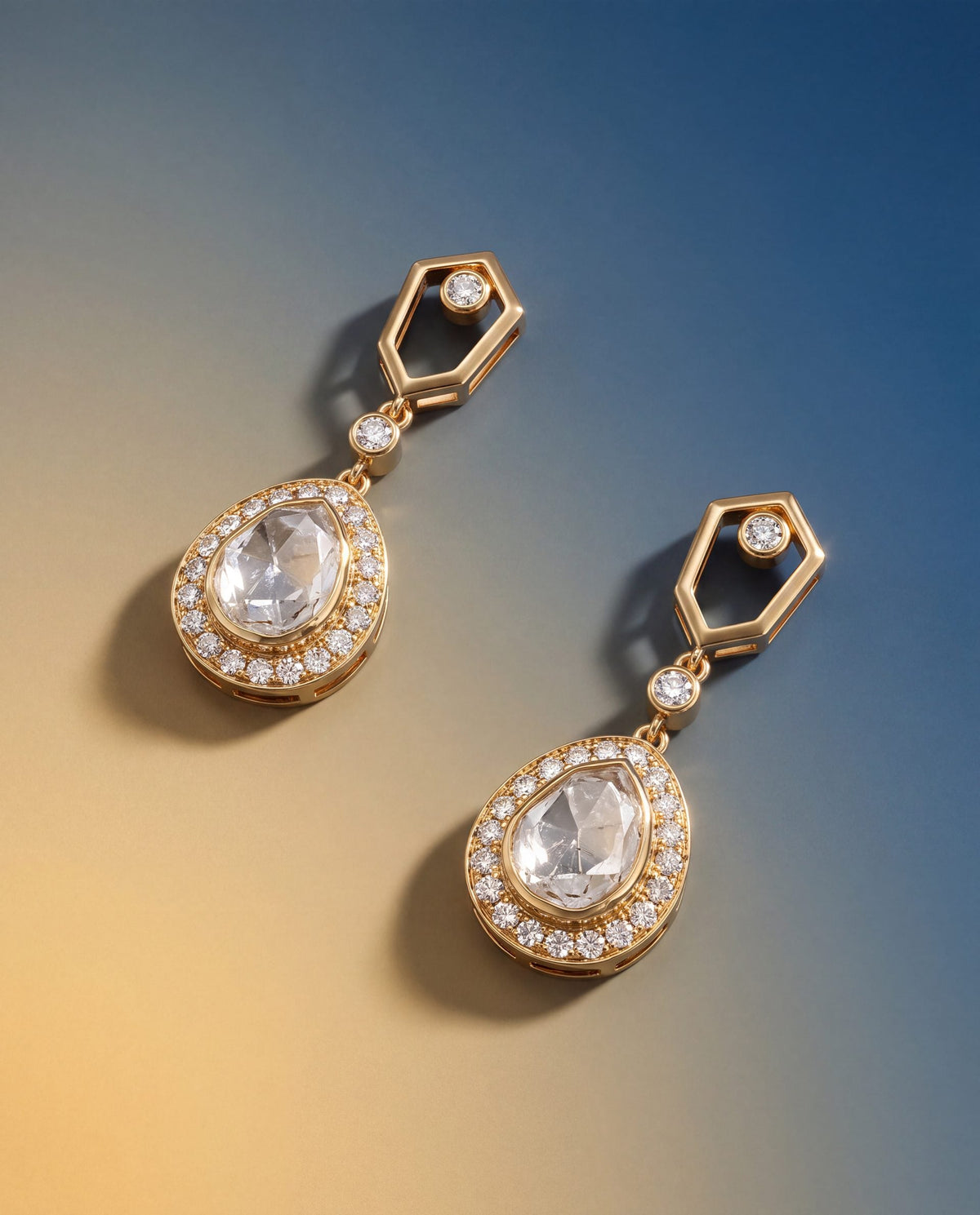 Shivya Polki And Diamond Long Earrings