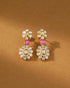 Meenal Polki And Diamond Long Earrings