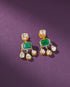 Saloni Polki And Diamond Long Earrings