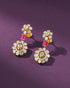 Meenal Polki And Diamond Long Earrings