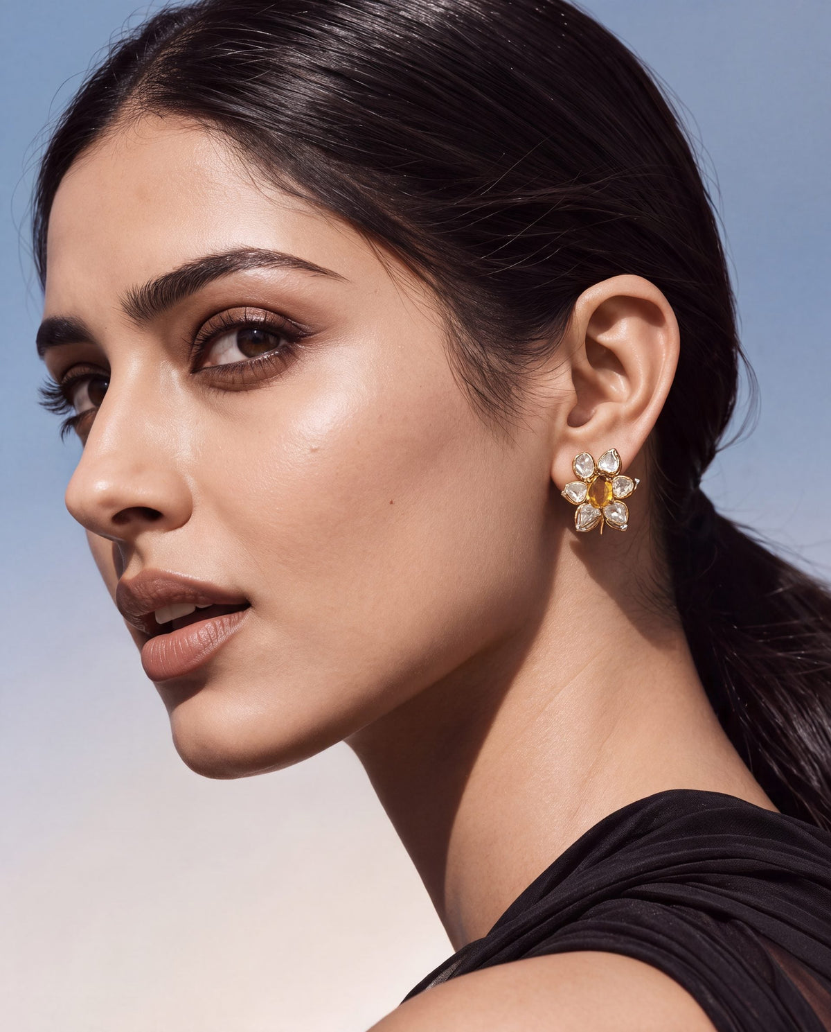 Rachi Polki And Diamond Tops