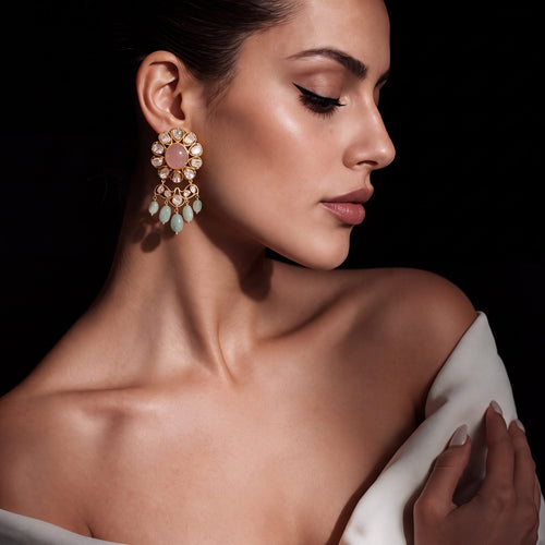 Pavni Polki Long Earrings