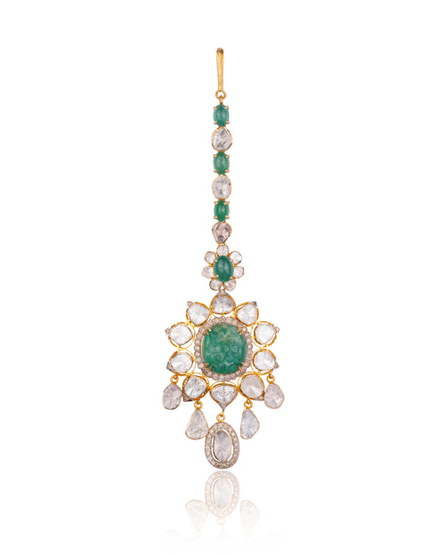 Lavanya Polki And Diamond Maangtika