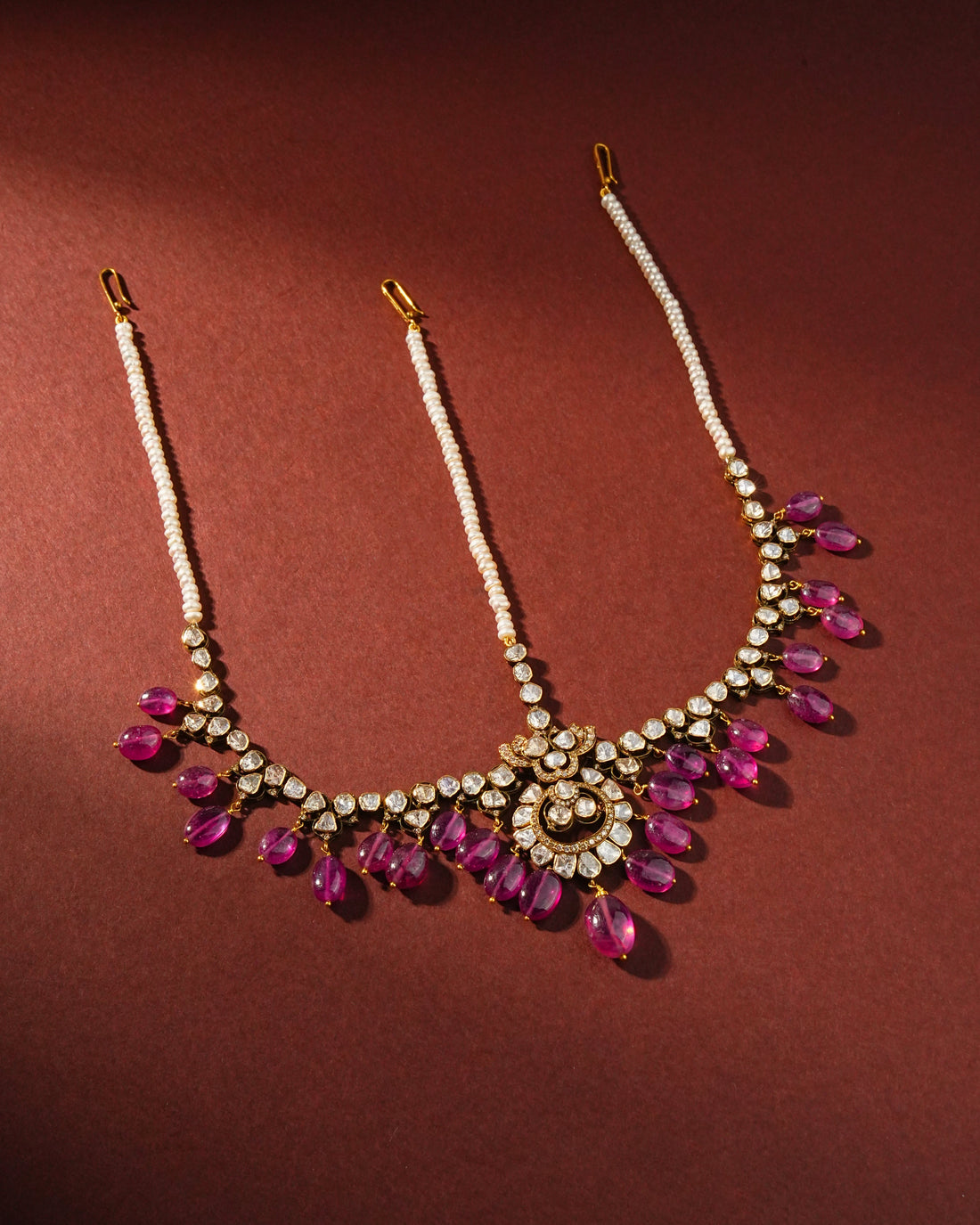 Banashri Polki And Diamond Maangtika