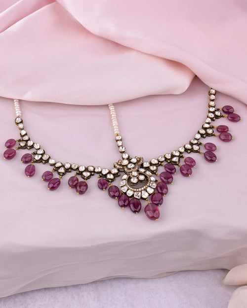 Banashri Polki And Diamond Maangtika