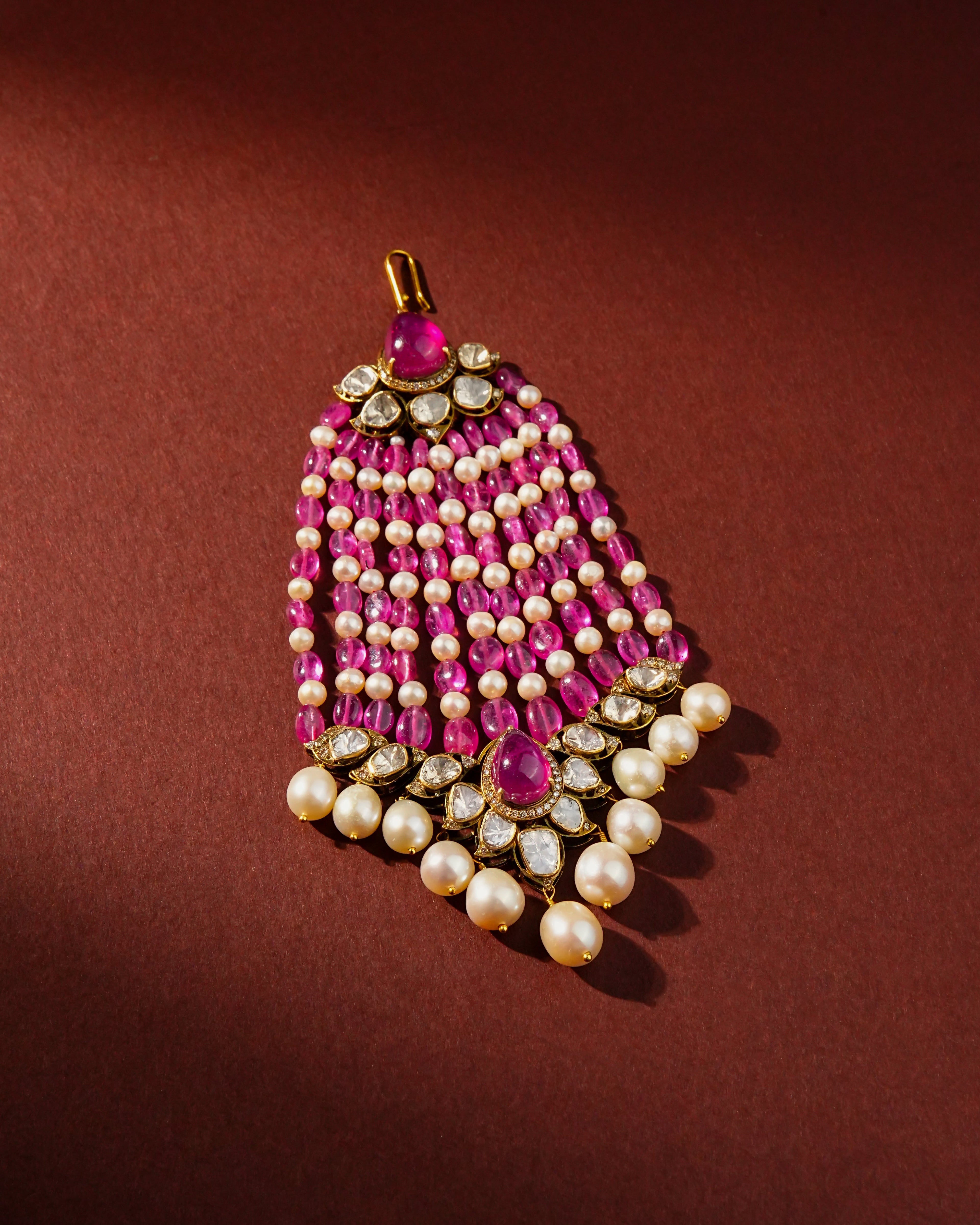 Banhi Polki And Diamond Maangtika