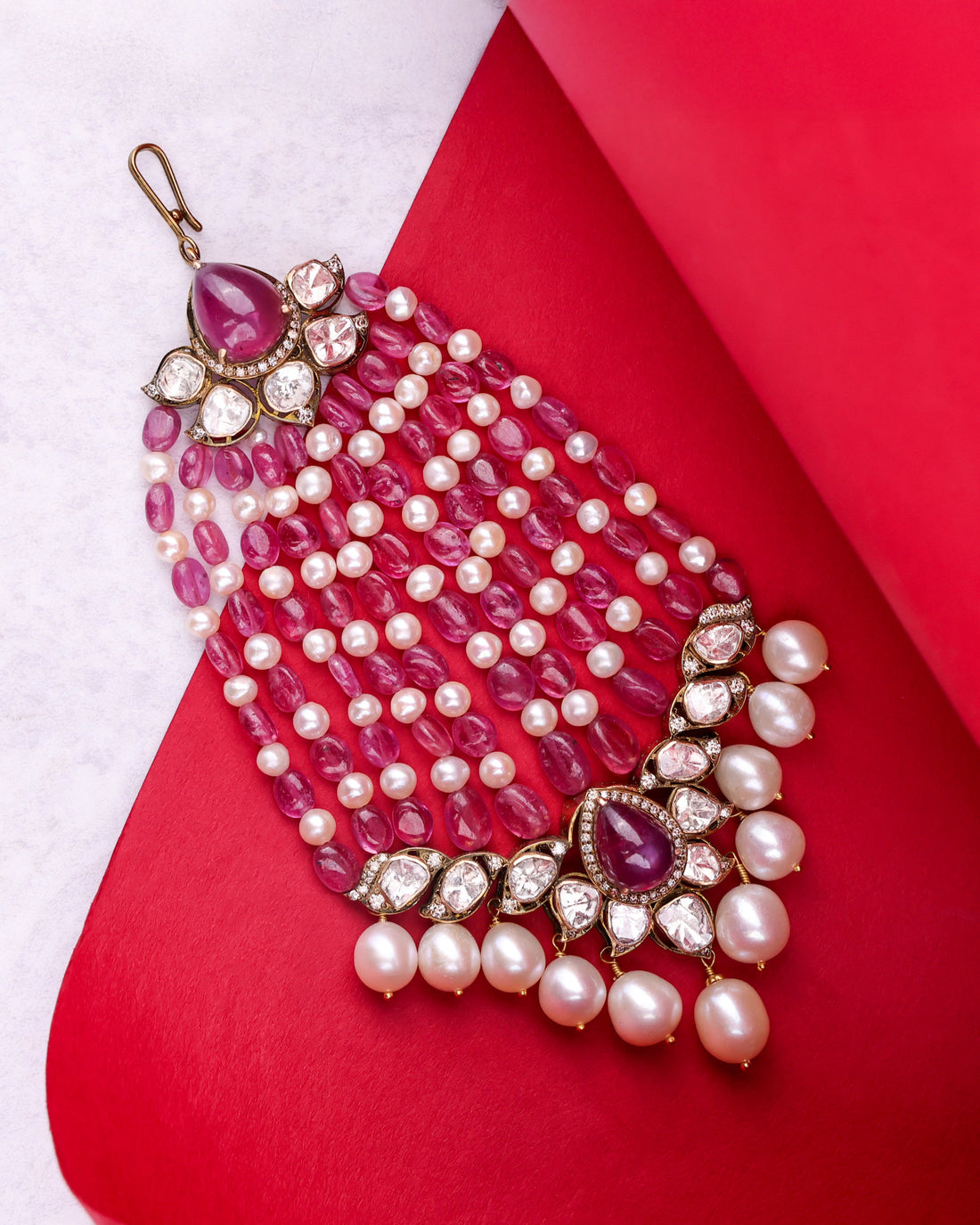 Banhi Polki And Diamond Maangtika