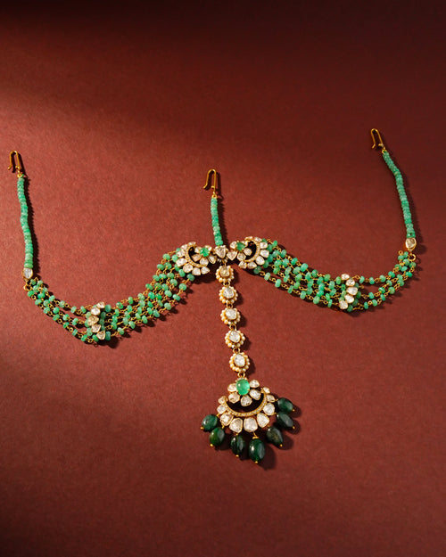 Ujhala Polki And Diamond Maangtika