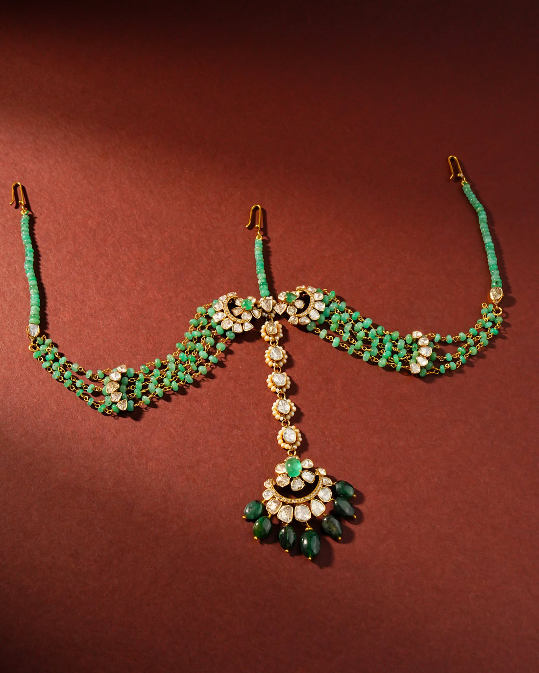 Ujhala Polki And Diamond Maangtika